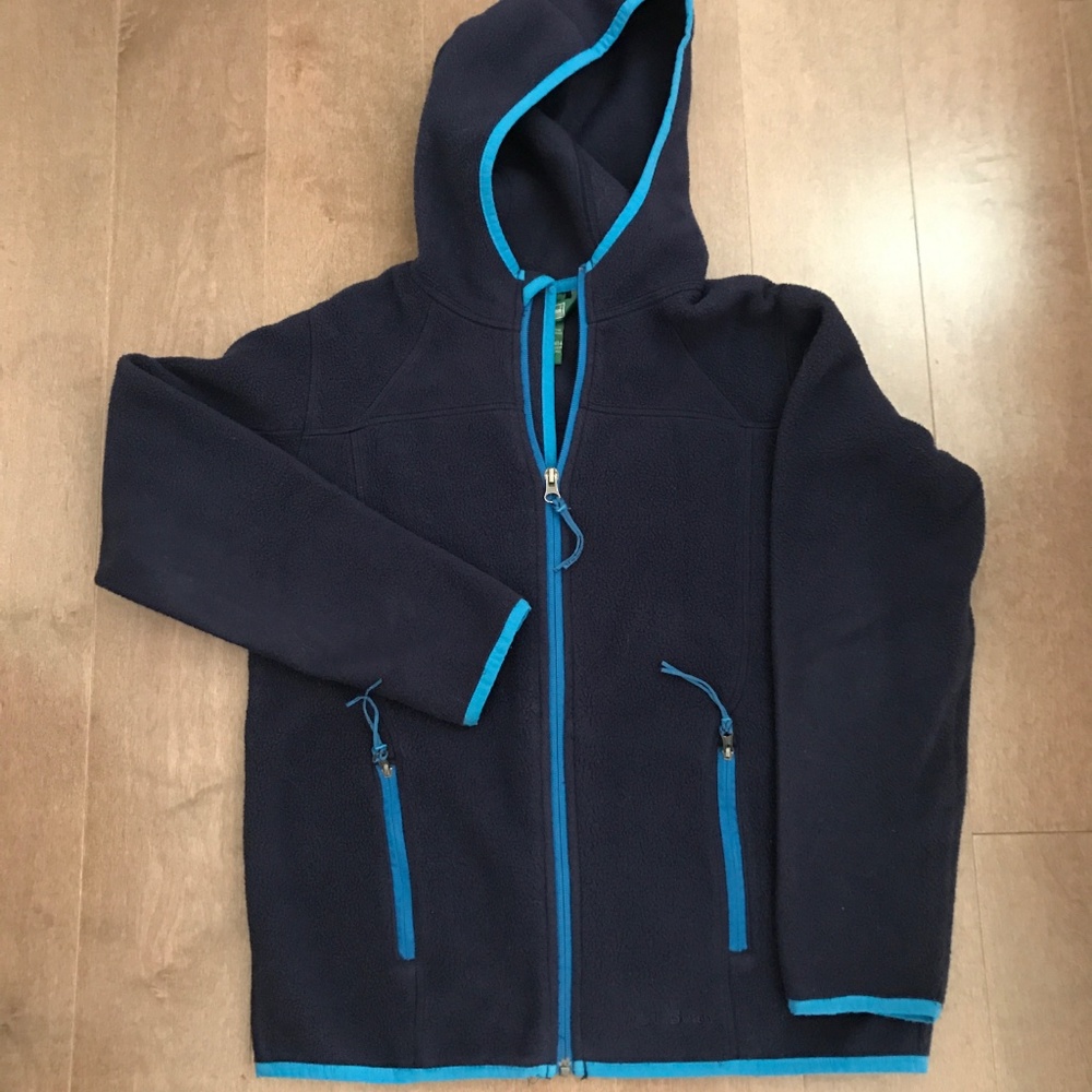 L.L. Bean Boys Fleece Hoodie Sweatshirt